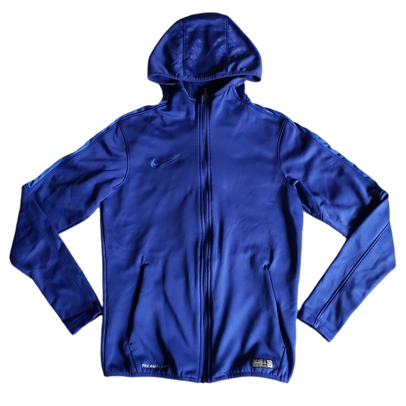 Nike Jackets & Blazers - Nike Women's Therma-Fit Hooded Blue Sweatshirt NWOT Size Small